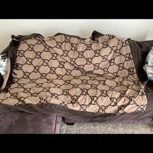 Brown Gucci Blanket